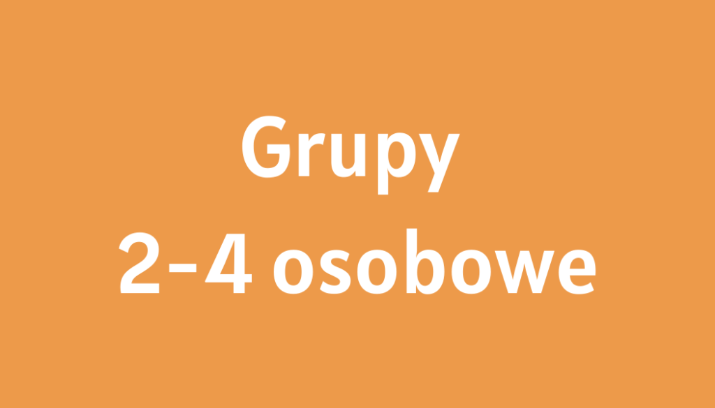 Napis grupy 2-4 osobowe
