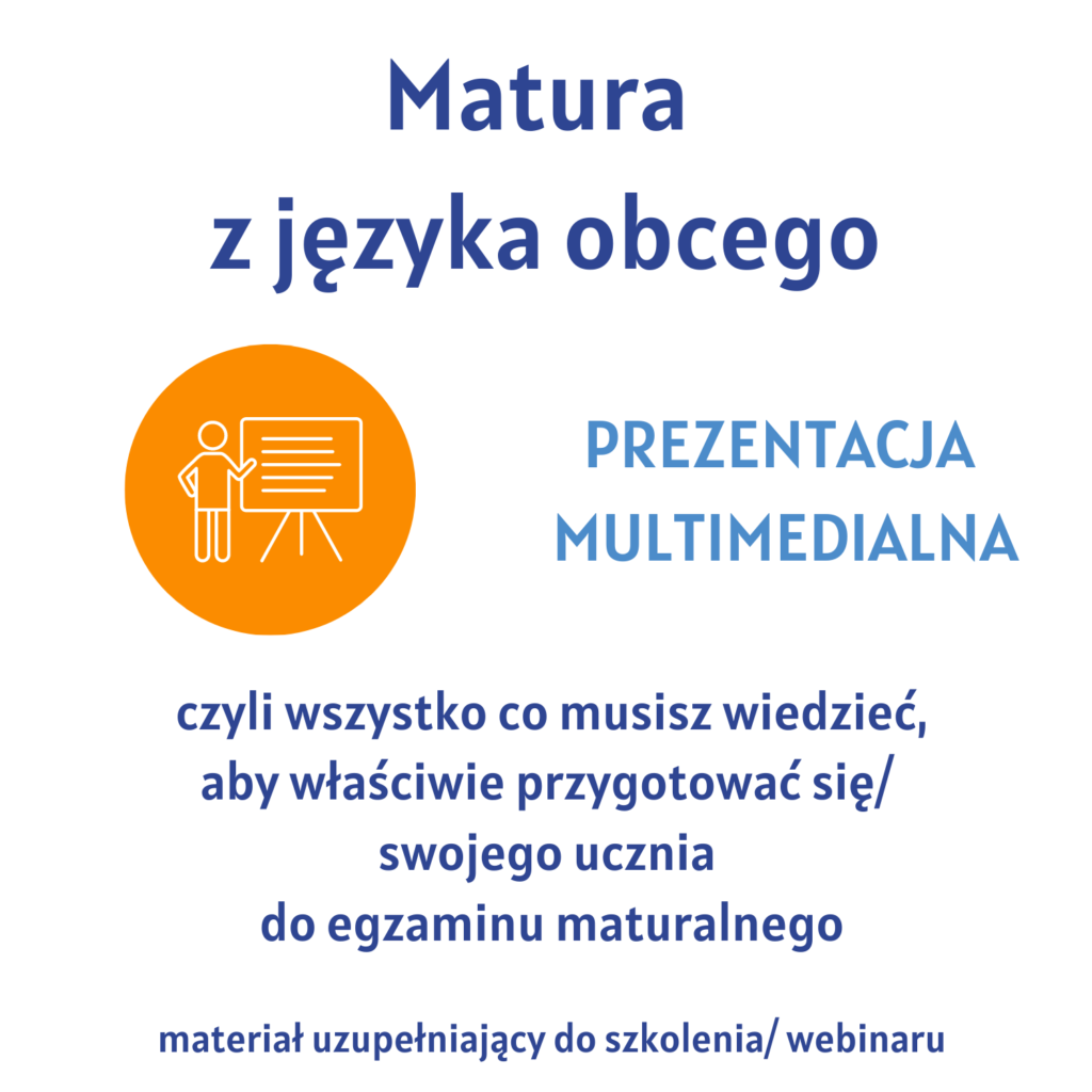 Obrazek reprezentujący produkt - prezentację ze szkolenia dotyczącego matury z języków obcych od 2023 roku