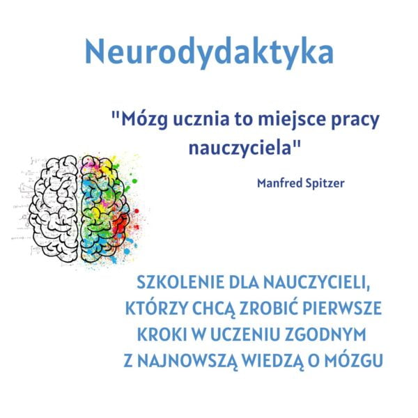 Obrazek prezentujący kurs o tytule "Neurodydaktyka"
