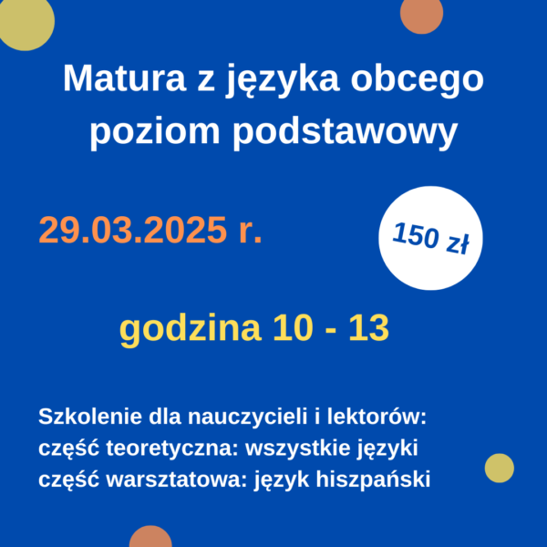 Obrazek prezentujący produkt w sklepie "Matura z języka obcego - poziom podstawowy".